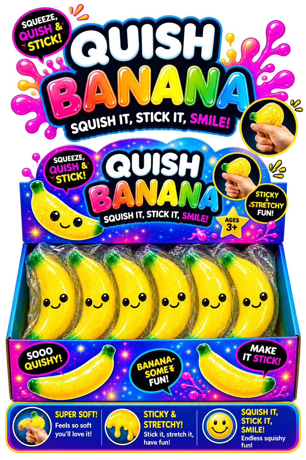 Squish Banana Squishy Toy