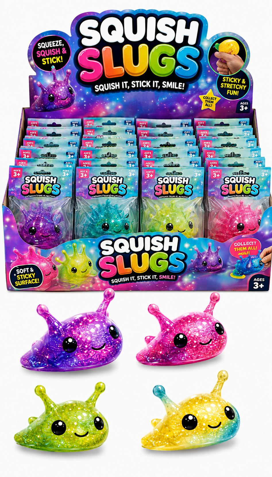 Squish Slugs Squishy Toy