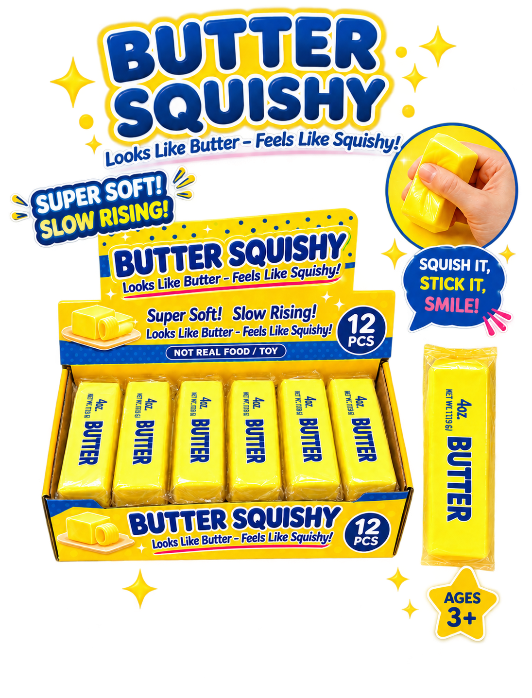 Butter Squishy Toy