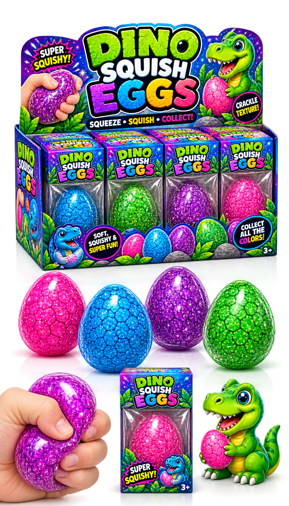 Dino Squish Egg Toy
