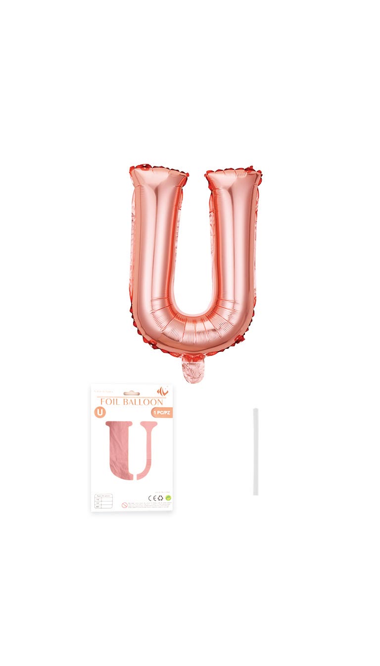 32 Inch Foil Letter Balloon (Silver / Gold / Rose Pink)