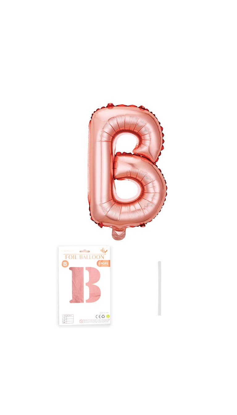 32 Inch Foil Letter Balloon (Silver / Gold / Rose Pink)