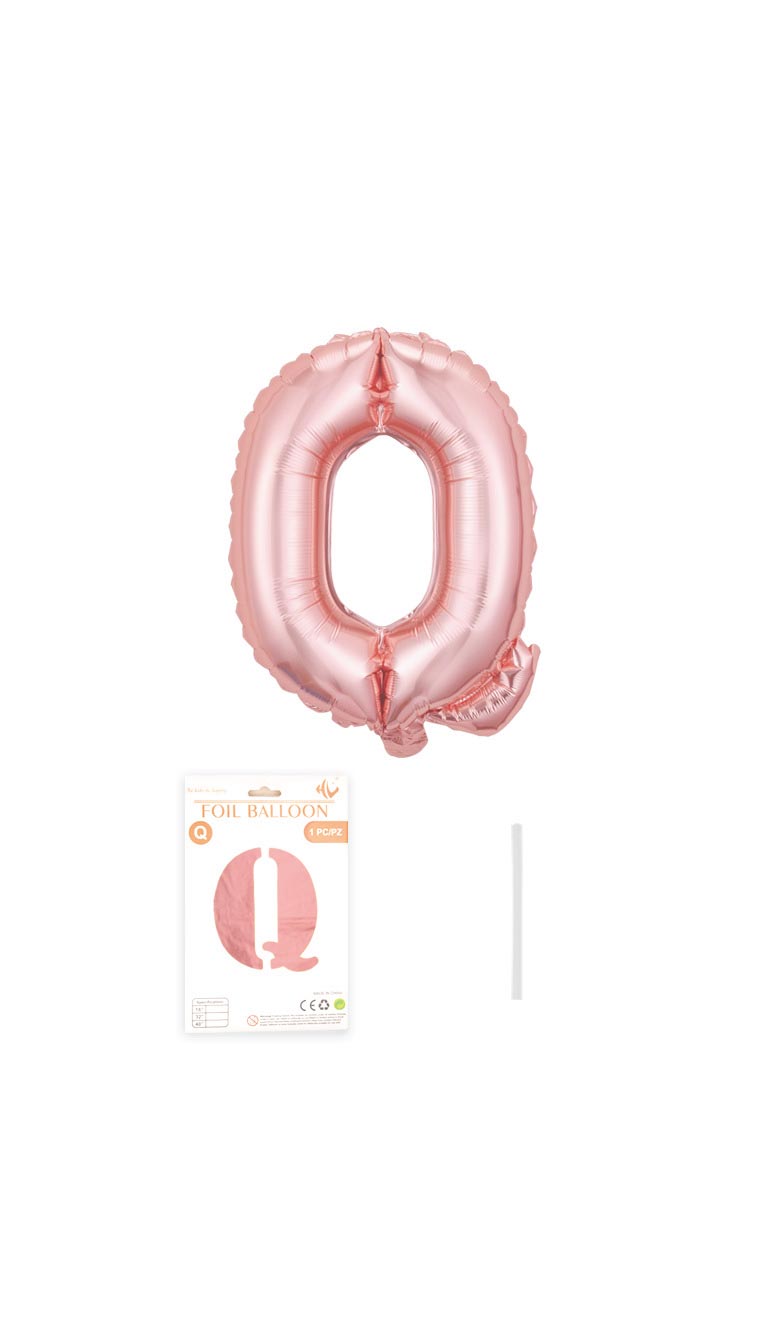 32 Inch Foil Letter Balloon (Silver / Gold / Rose Pink)