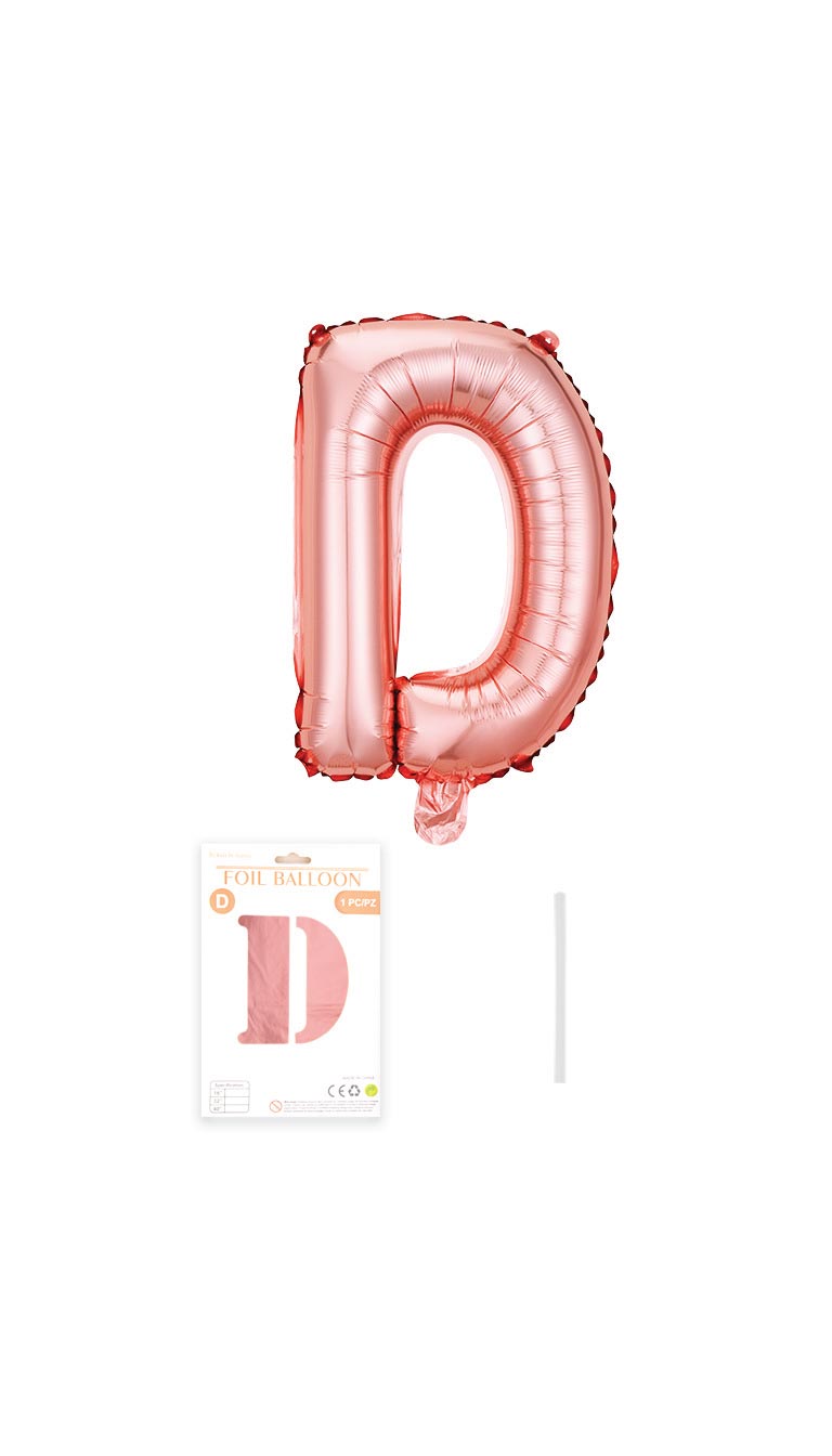 32 Inch Foil Letter Balloon (Silver / Gold / Rose Pink)