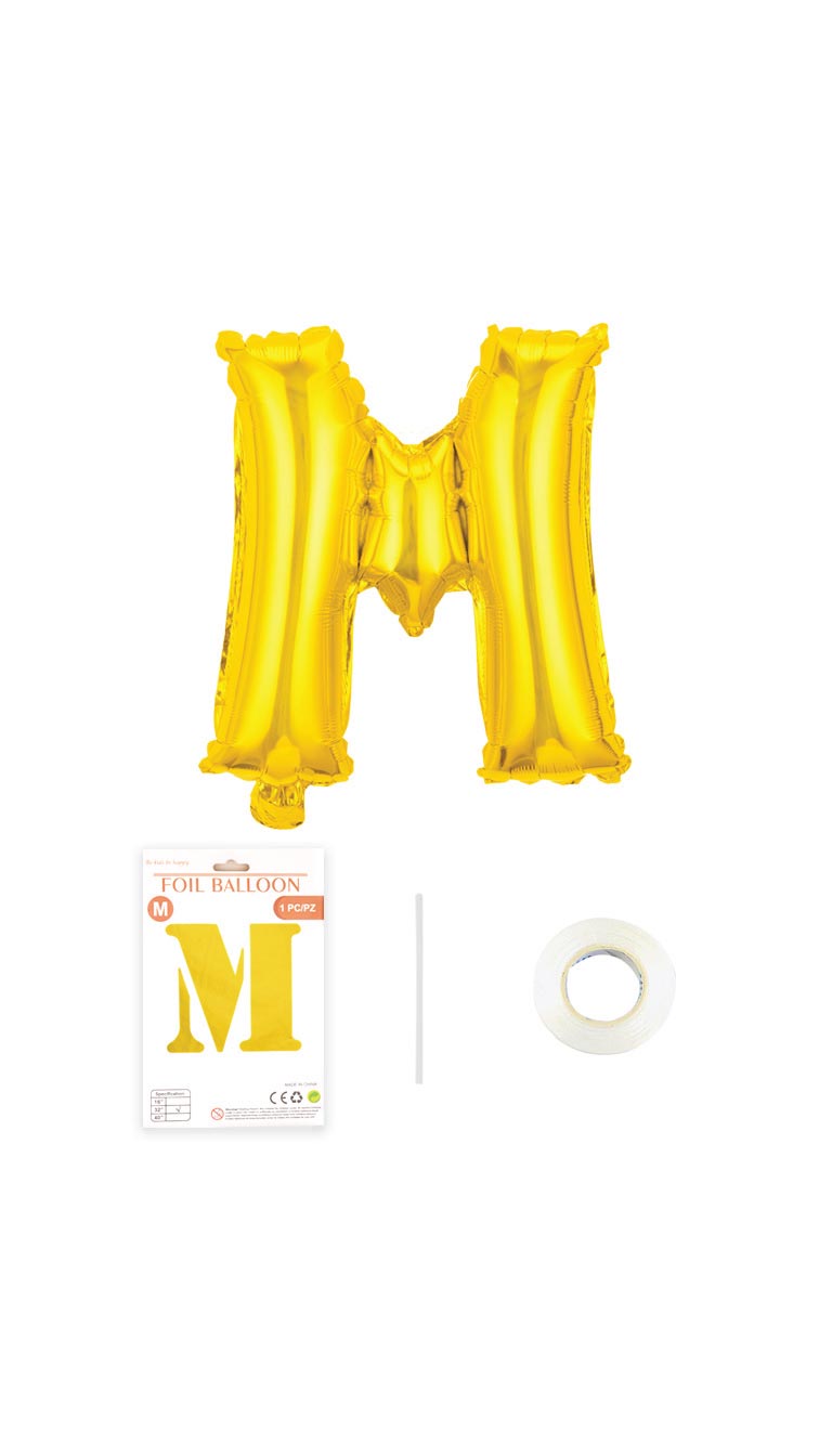 32 Inch Foil Letter Balloon (Silver / Gold / Rose Pink)