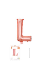 32 Inch Foil Letter Balloon (Silver / Gold / Rose Pink)