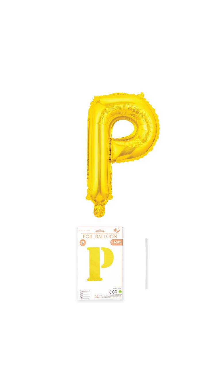 32 Inch Foil Letter Balloon (Silver / Gold / Rose Pink)