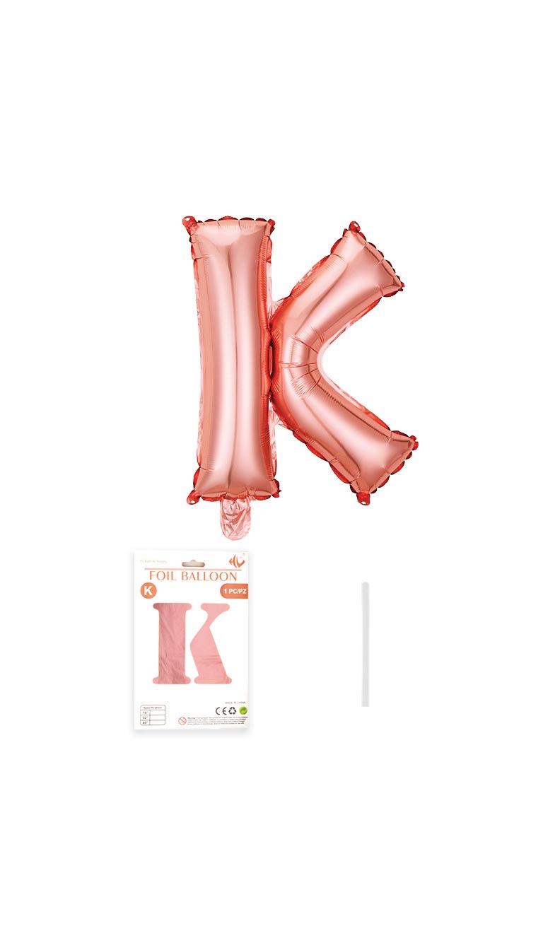 32 Inch Foil Letter Balloon (Silver / Gold / Rose Pink)