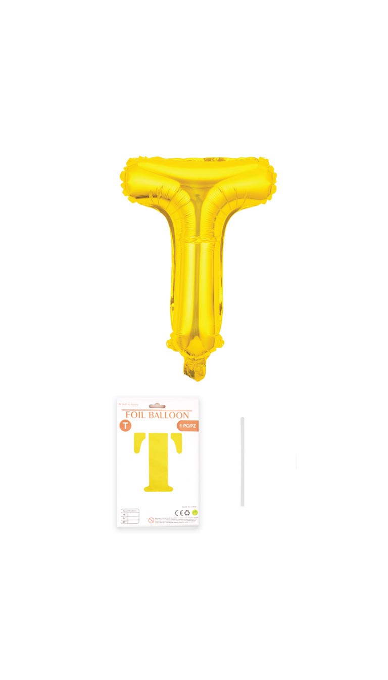 32 Inch Foil Letter Balloon (Silver / Gold / Rose Pink)