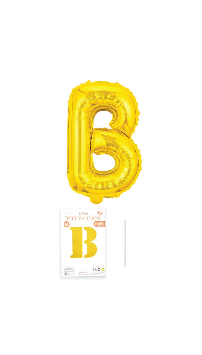 32 Inch Foil Letter Balloon (Silver / Gold / Rose Pink)