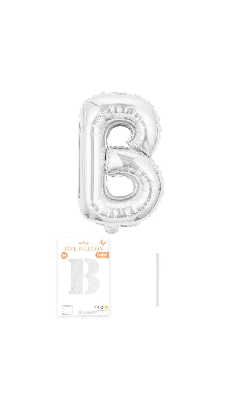 32 Inch Foil Letter Balloon (Silver / Gold / Rose Pink)