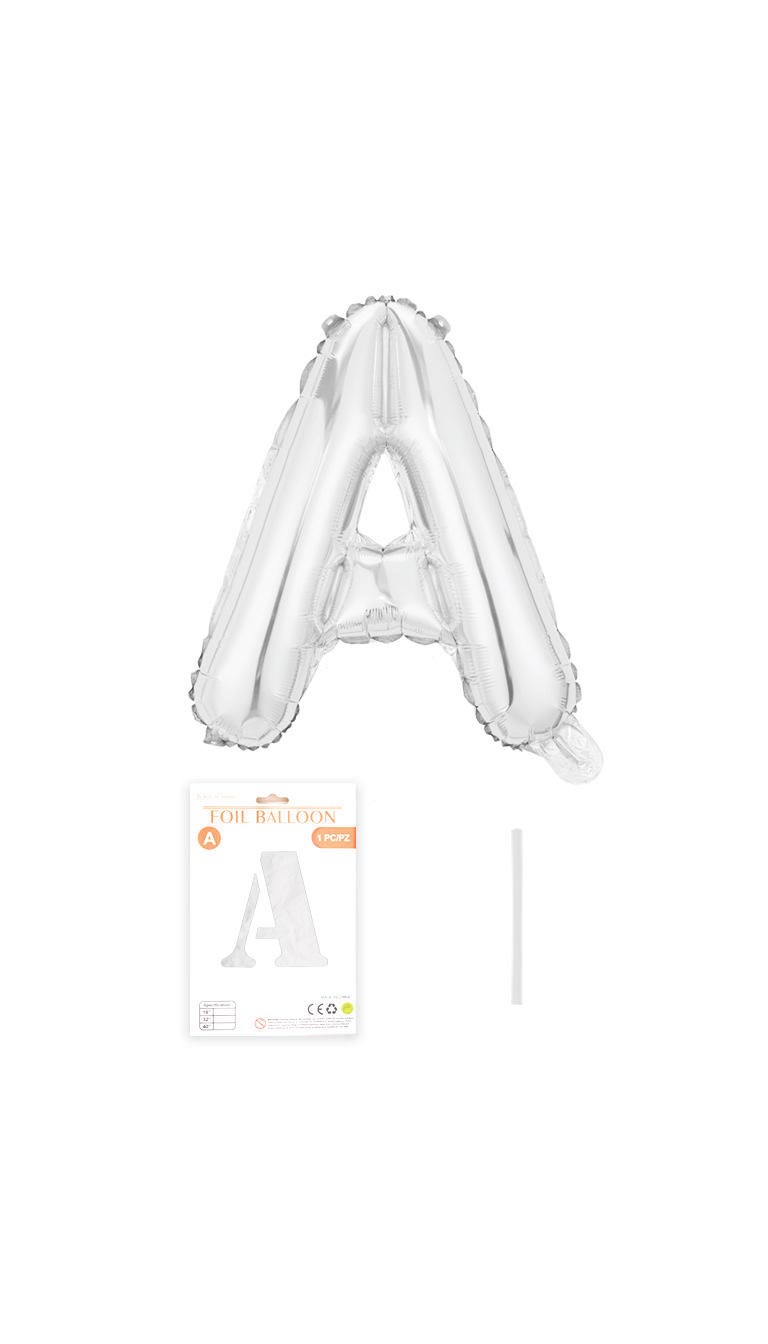 32 Inch Foil Letter Balloon (Silver / Gold / Rose Pink)