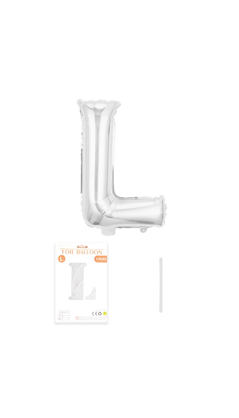 32 Inch Foil Letter Balloon (Silver / Gold / Rose Pink)