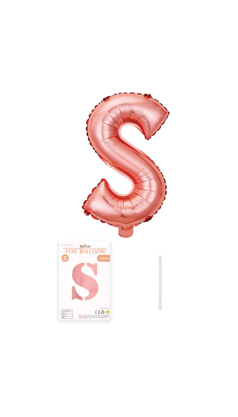 32 Inch Foil Letter Balloon (Silver / Gold / Rose Pink)