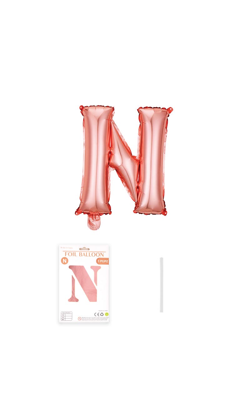32 Inch Foil Letter Balloon (Silver / Gold / Rose Pink)