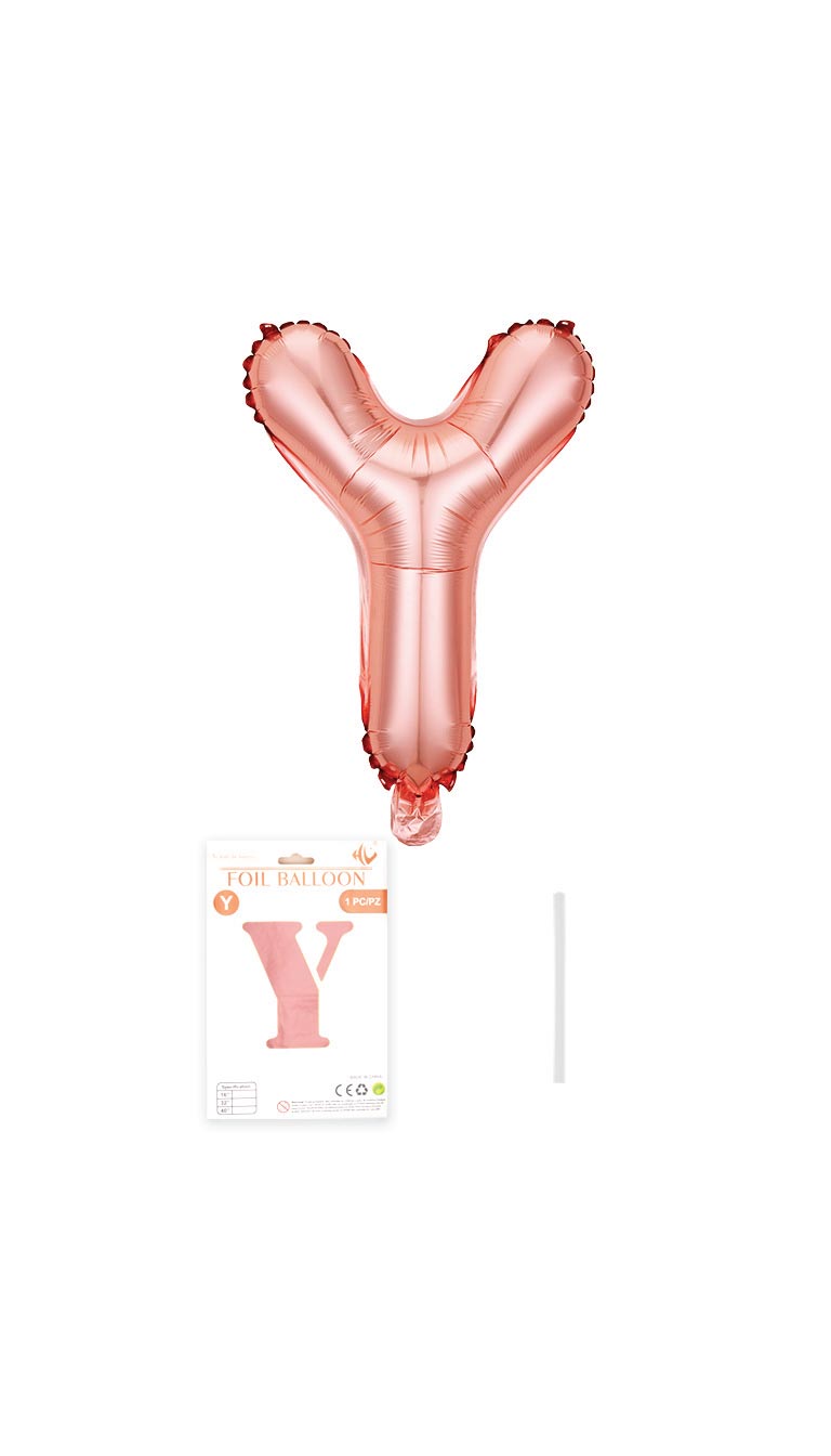 32 Inch Foil Letter Balloon (Silver / Gold / Rose Pink)