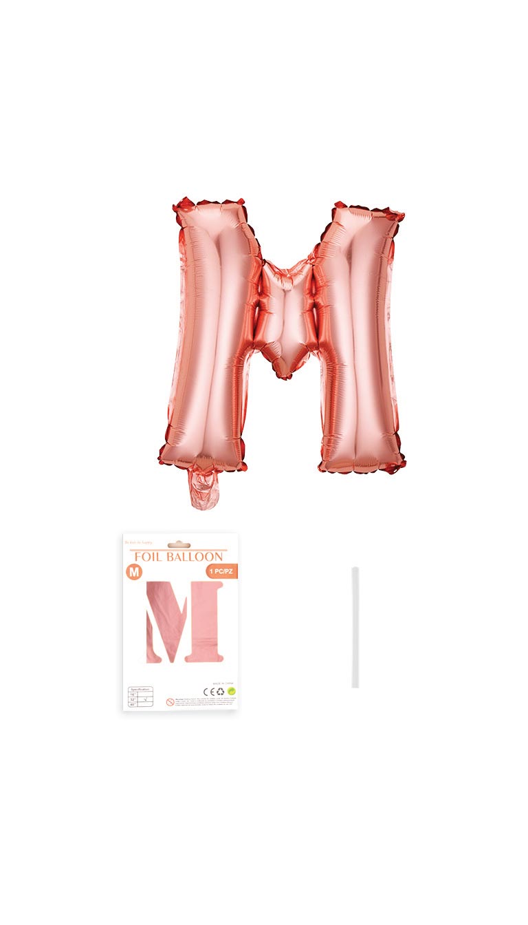 32 Inch Foil Letter Balloon (Silver / Gold / Rose Pink)