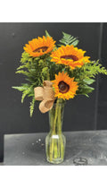 sunflowers in a vase