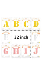 32 Inch Foil Letter Balloon (Silver / Gold / Rose Pink)