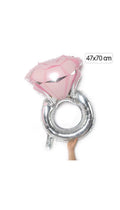 Pink Diamond Ring Foil Balloon